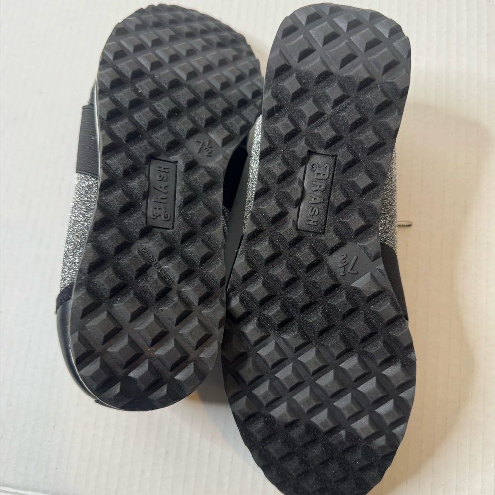 Brash Black and Silver Glitter Sneakers - Picture 15 of 15